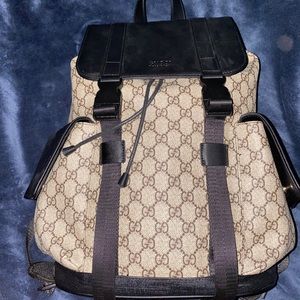 gucci gg supreme backpack (7 photos)